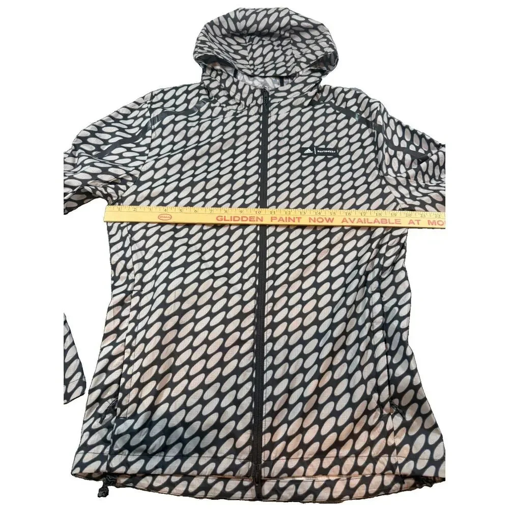 Adidas X Marimekko Marathon Waterproof Jacket Men’s Size Small Black Gray